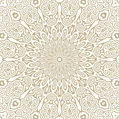 Fototapeta na wymiar Oriental Gold Pattern - Seamless vector