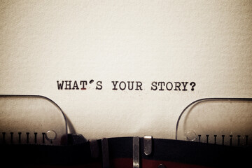 What`s your story question - obrazy, fototapety, plakaty