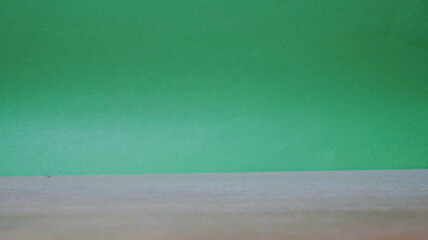 nice table with green background