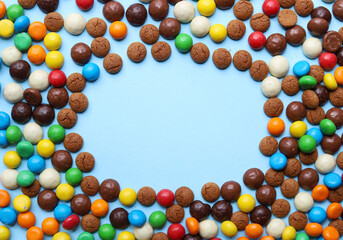 Cookies called pepernoten and kruidnoten. Symbol of Dutch feast called Sinterklaas.