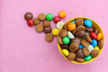 Cookies called pepernoten and kruidnoten. Symbol of Dutch feast called Sinterklaas.