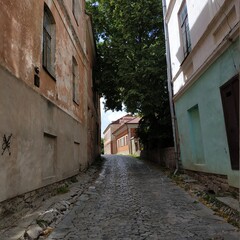 Obraz premium narrow street in old city