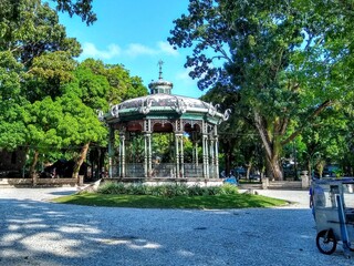 Obraz premium Coreto central em ferro - Praça Batista Campos