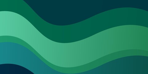 Light Blue, Green vector pattern with lines. Illustration in abstract style with gradient curved.  Pattern for websites, landing pages.