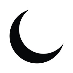 Obraz na płótnie Canvas Moon black flat icon Sign sun and moon