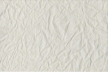Fototapeta na wymiar Old white crumpled paper sheet background texture