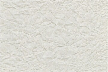 Old white crumpled paper sheet background texture