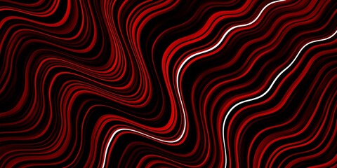 Dark Red vector backdrop with circular arc. Bright illustration with gradient circular arcs. Pattern for business booklets, leaflets