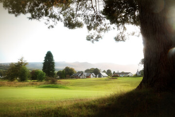 Golf course in Isle of Arran Scotland 