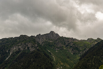 Obraz na płótnie Canvas Chamonix Mont Blanc. Summer panorama