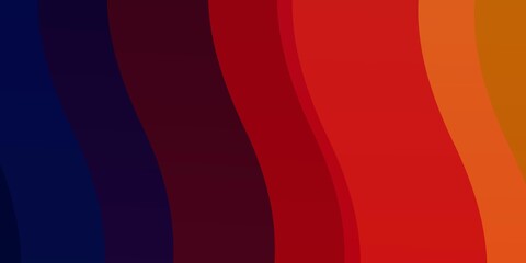 Light Pink, Yellow vector template with curved lines. Abstract illustration with bandy gradient lines. Smart design for your promotions.