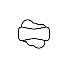 soap outline Icon. corona virus vector illustration on white background