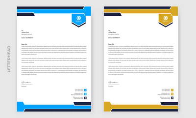  corporate style letterhead design template