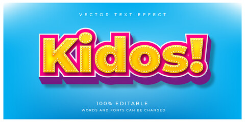 Kidos text effect style