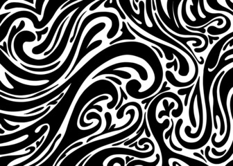 Psychedelic Abstract background. Black and white. Vector illustration for t shirt design, print, poster, background, web, graphic designs.