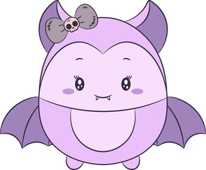cute bat drawing for Halloween