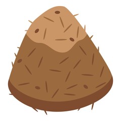 Ant house icon. Isometric of ant house vector icon for web design isolated on white background