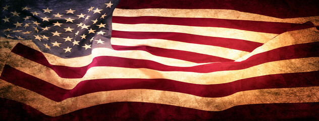 Grunge American flag