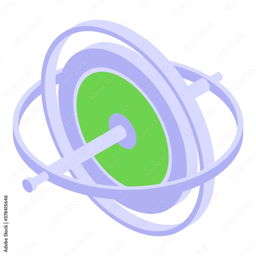 Poster gyroscope icon. isometric of gyroscope vector icon for web design isolated on white background