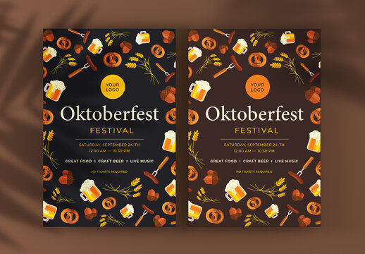 Oktoberfest Party Poster Layout