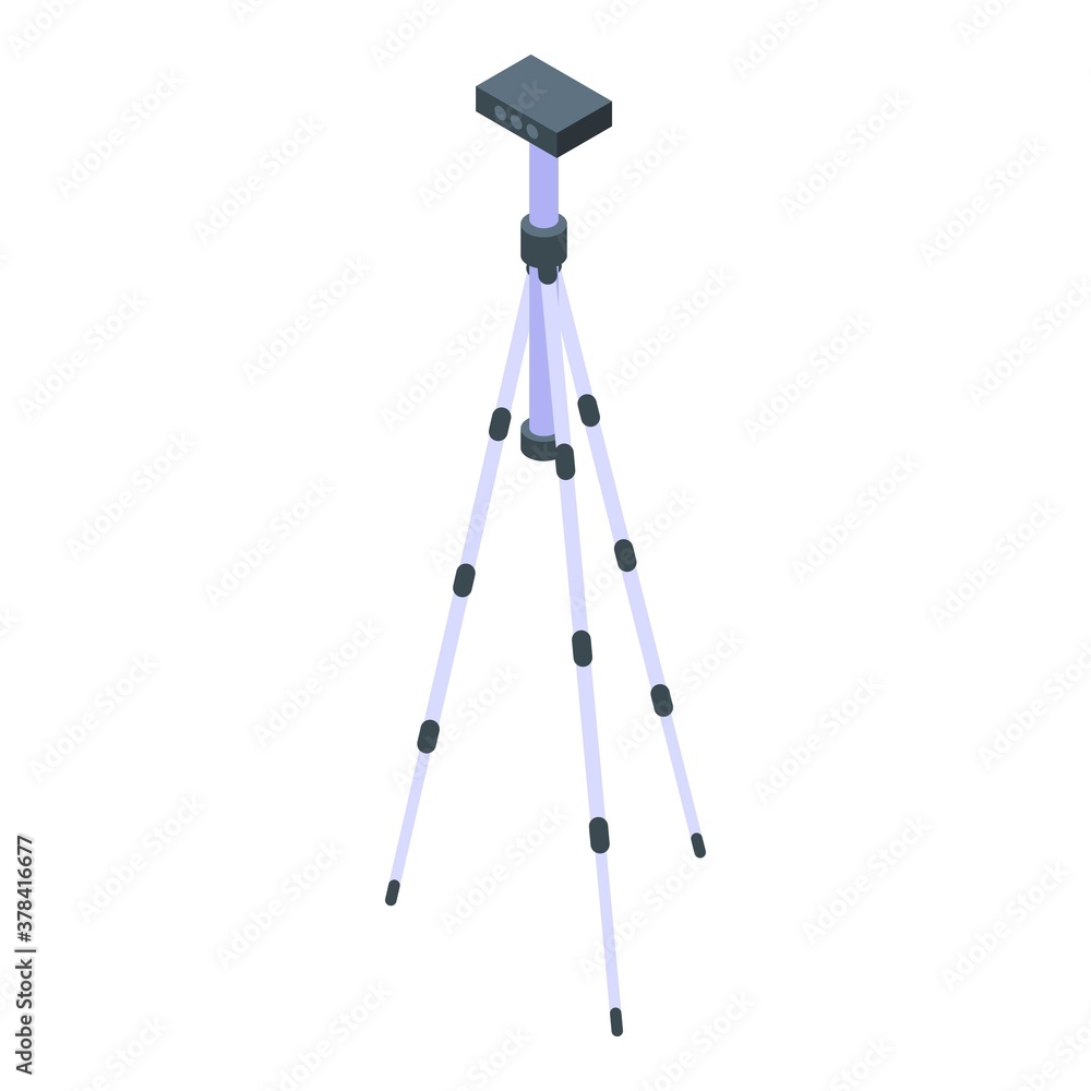 Poster tripod support icon. isometric of tripod support vector icon for web design isolated on white backgr