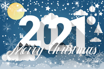 2021 - merry christmas - happy new year 2021