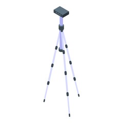 Tripod support icon. Isometric of tripod support vector icon for web design isolated on white background