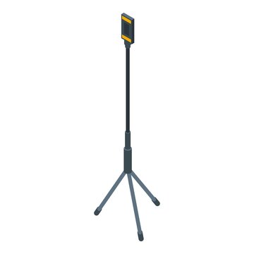 recommend clip art: Smartphone tripod icon. Isometric of smartphone tripod vector icon for web design isolated on white background