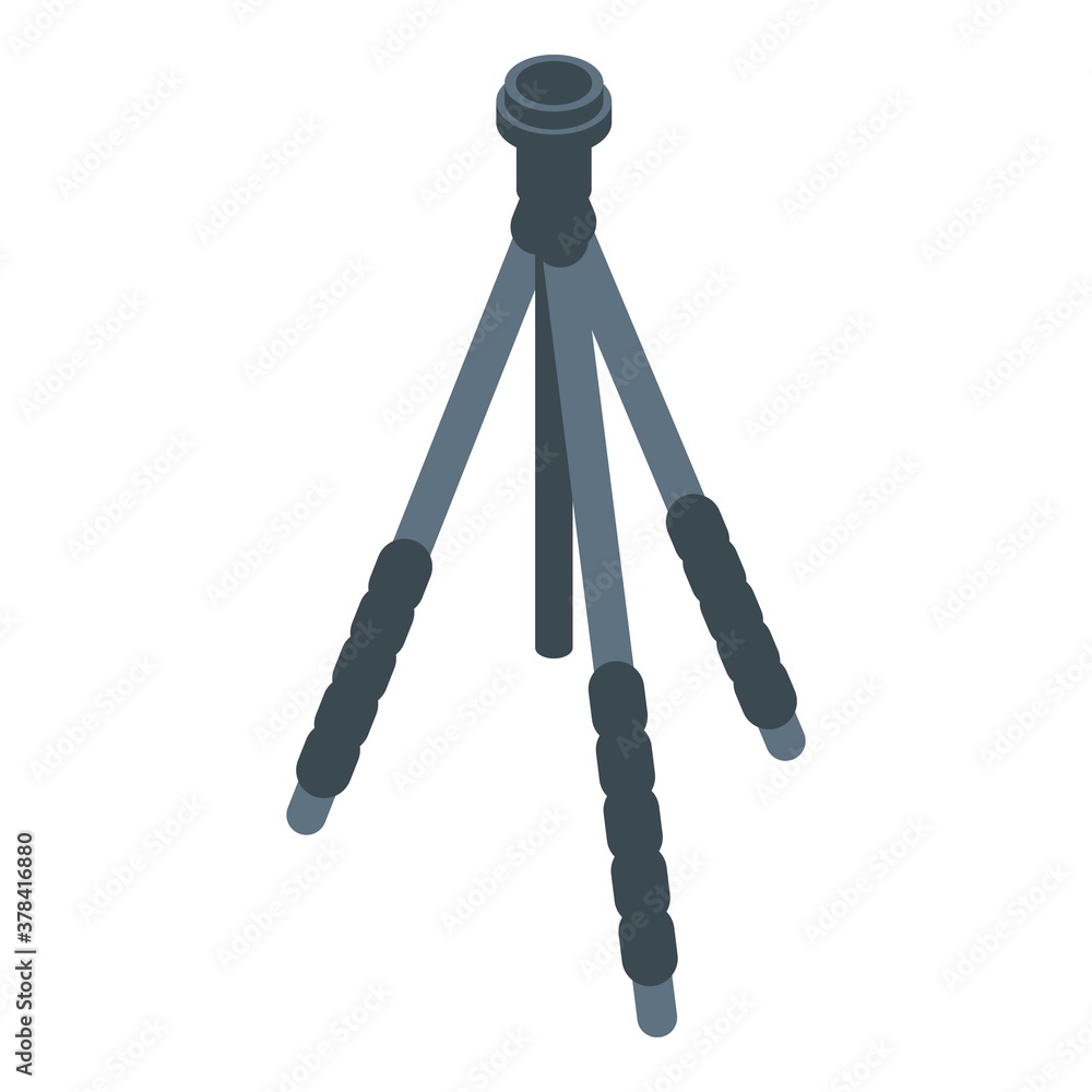 Poster carbon tripod icon. isometric of carbon tripod vector icon for web design isolated on white backgrou