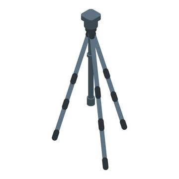 recommend clip art: Cinema tripod icon. Isometric of cinema tripod vector icon for web design isolated on white background