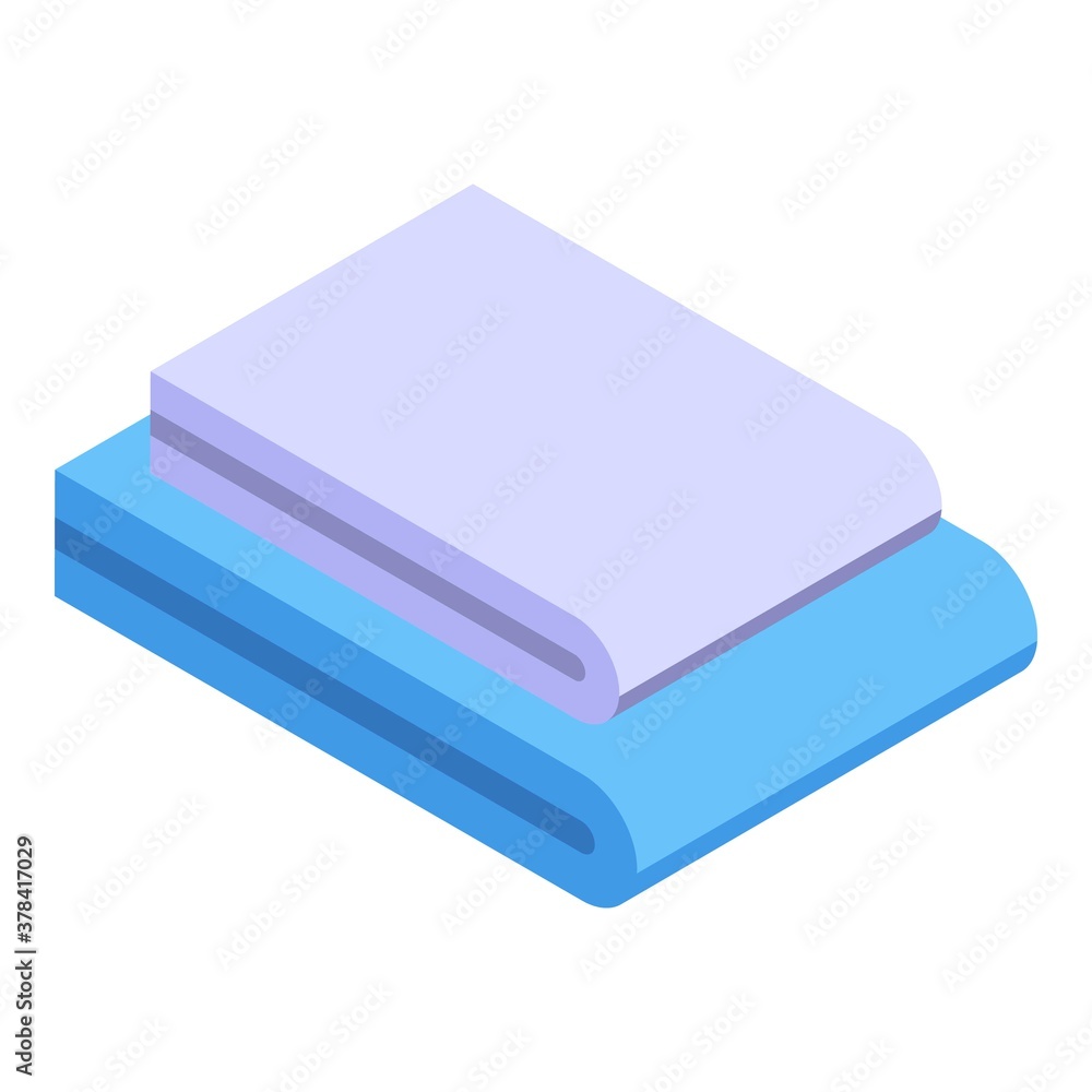 Aufkleber washcloth stack icon. isometric of washcloth stack vector icon for web design isolated on white back