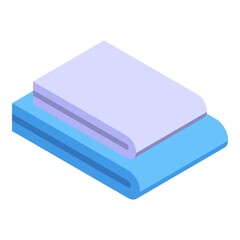 Washcloth stack icon. Isometric of washcloth stack vector icon for web design isolated on white background
