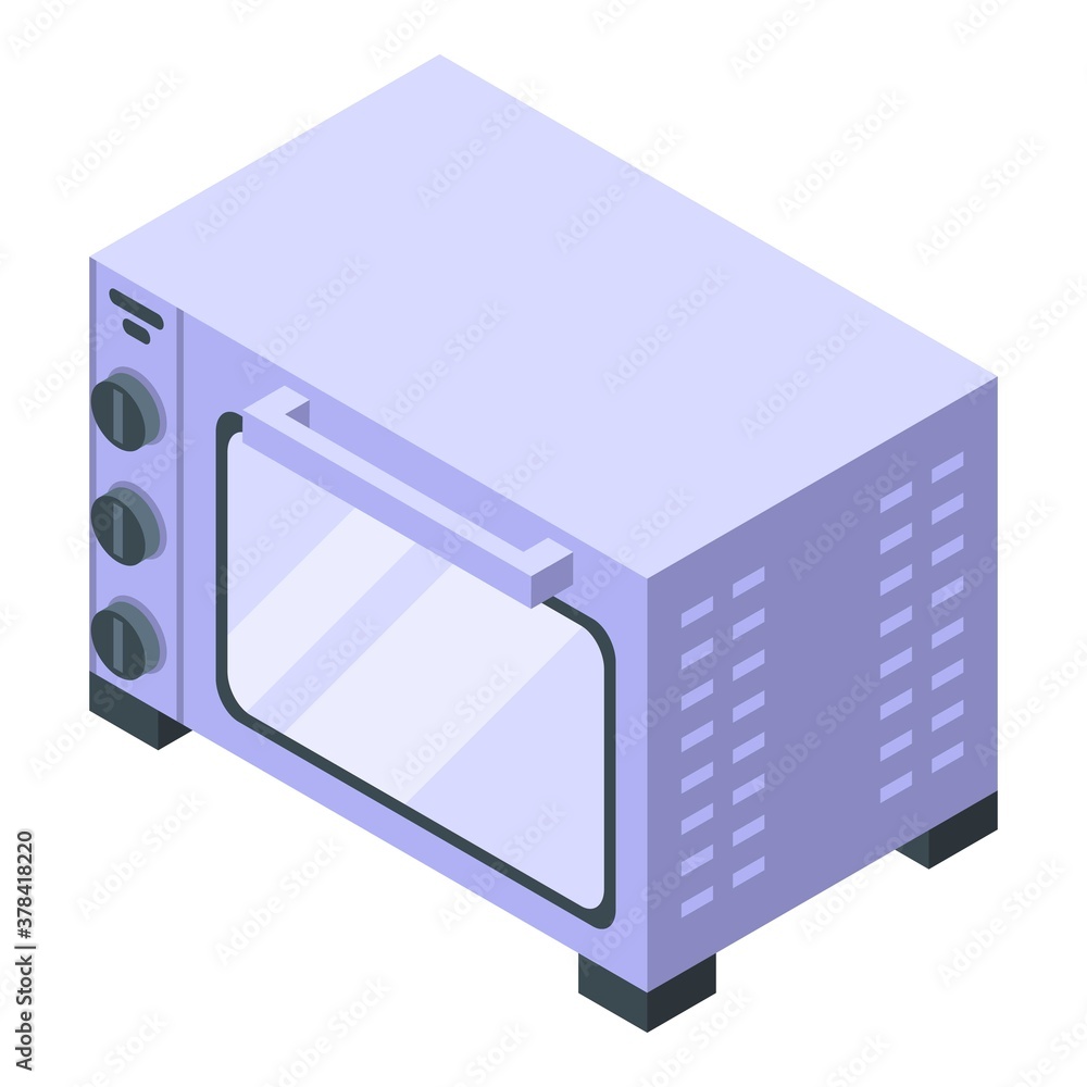 Poster cafe convection oven icon. isometric of cafe convection oven vector icon for web design isolated on 