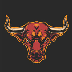 Animal logo Illustration head  Graphic Vector Design Tshirt 