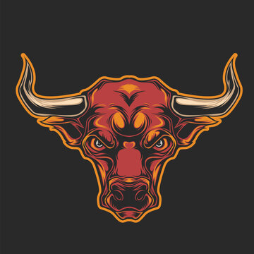 Animal logo Illustration head  Graphic Vector Design Tshirt 