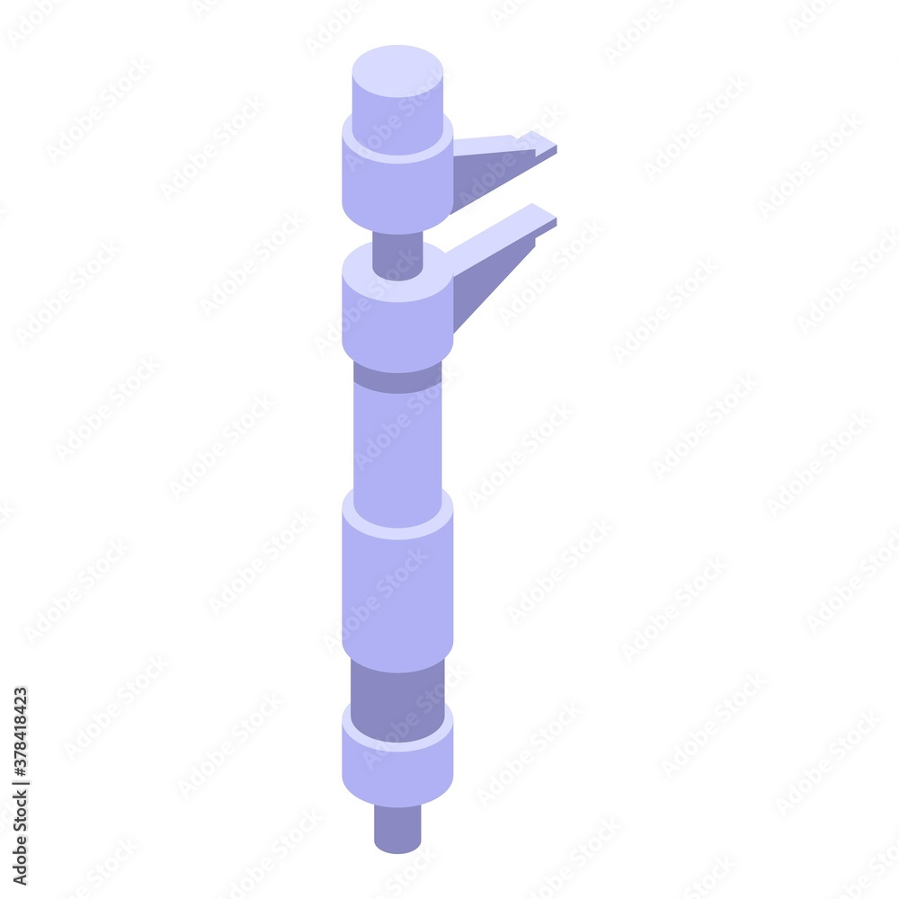 Poster manual micrometer icon. isometric of manual micrometer vector icon for web design isolated on white 