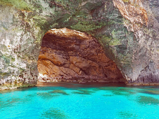 Cliffs on a Maltese coast