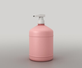 Plastic Pump bottle on isolated.