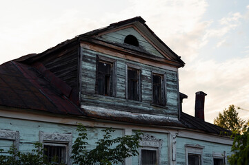 very old wooden house in Kolomna