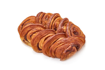 Apple pie, isolated on white background