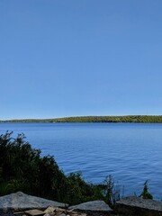 wooden bridge over the lake