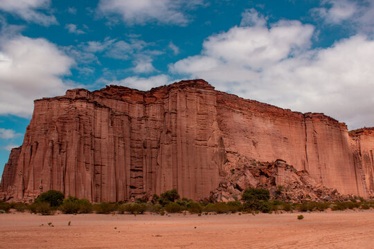 red rock canyon in talampaya national park, San Juan, Argentina