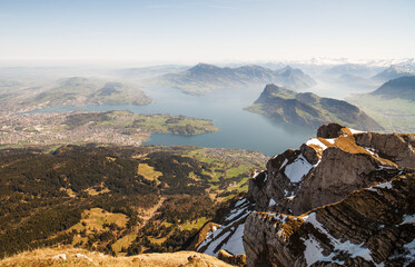 Lake Lucerne viewed from Mount Pilatus.