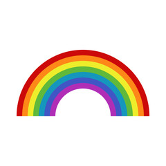 Fototapeta premium Arcoíris. Arco iris. Ilustración vectorial aislada en fondo blanco