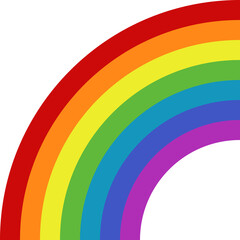 Obraz premium Arcoíris. Arco iris. Ilustración vectorial aislada en fondo blanco