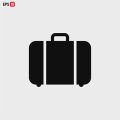Suitcase icon vector eps 10