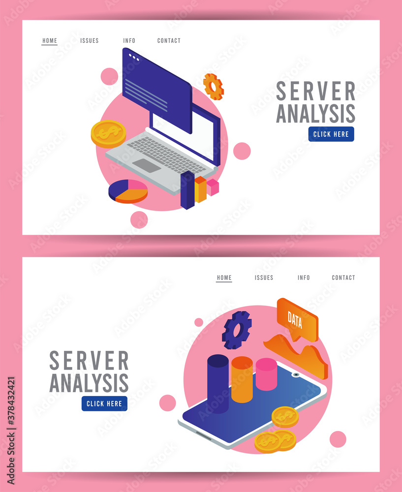 Poster data analysis technology with laptop computer and tablet devices