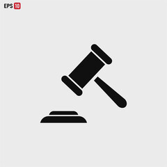 Hammer Judge icon vector eps 10