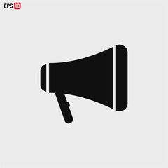 Megaphone icon vector . Loudspeaker sign