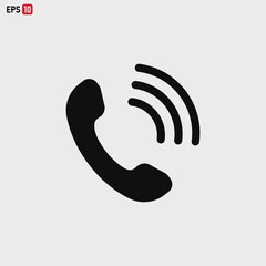 Phone icon vector . Call sign